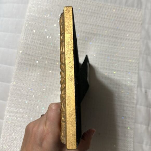 ULTIMA Vintage Style Gold Leaf Laser w/Drawn Silver Beads 5 x 7 Picture Frame - Picture 6 of 11